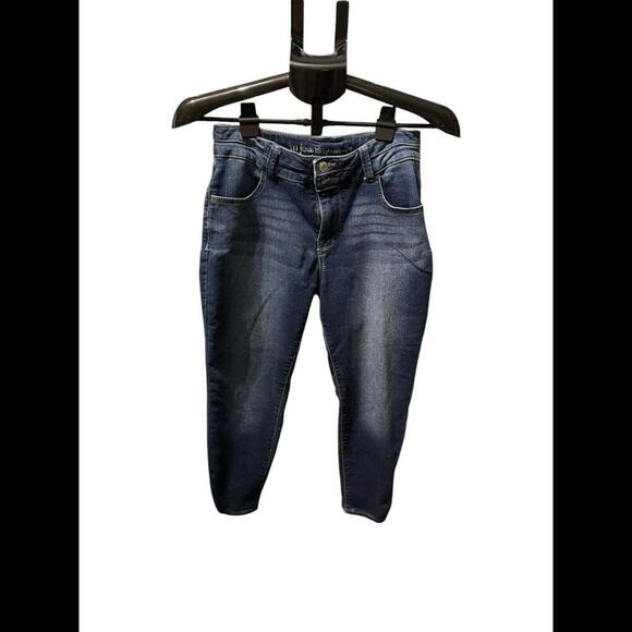 Maurices Denim Flex Jeggings Jeans High Rise Stretch Blue Womens Medium Xshort - Picture 1 of 6